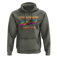 Nom Nom Nom Crayons Hoodie Since 1775 Funny Military Joke Veterans - Wonder Print Shop