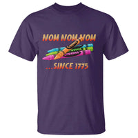 Nom Nom Nom Crayons T Shirt Since 1775 Funny Military Joke Veterans - Wonder Print Shop
