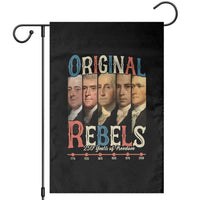 Original Rebels 250 Years of Freedom Garden Flag Founding Fathers Patriotic 1776 to 2026 Semiquincentennial - Wonder Print Shop