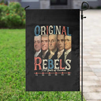 Original Rebels 250 Years of Freedom Garden Flag Founding Fathers Patriotic 1776 to 2026 Semiquincentennial - Wonder Print Shop