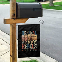 Original Rebels 250 Years of Freedom Garden Flag Founding Fathers Patriotic 1776 to 2026 Semiquincentennial - Wonder Print Shop