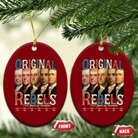Original Rebels 250 Years of Freedom Ceramic Ornament Founding Fathers Patriotic 1776 to 2026 Semiquincentennial - Wonder Print Shop