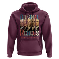 Original Rebels 250 Years of Freedom Hoodie Founding Fathers Patriotic 1776 to 2026 Semiquincentennial - Wonder Print Shop