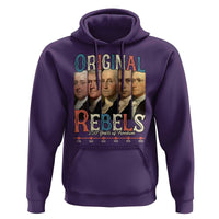 Original Rebels 250 Years of Freedom Hoodie Founding Fathers Patriotic 1776 to 2026 Semiquincentennial - Wonder Print Shop