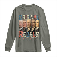 Original Rebels 250 Years of Freedom Long Sleeve Shirt Founding Fathers Patriotic 1776 to 2026 Semiquincentennial - Wonder Print Shop