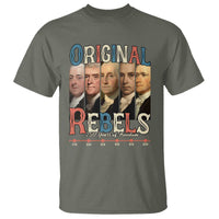 Original Rebels 250 Years of Freedom T Shirt Founding Fathers Patriotic 1776 to 2026 Semiquincentennial - Wonder Print Shop