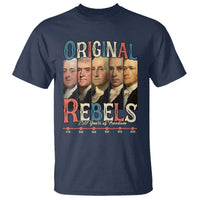 Original Rebels 250 Years of Freedom T Shirt Founding Fathers Patriotic 1776 to 2026 Semiquincentennial - Wonder Print Shop