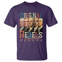 Original Rebels 250 Years of Freedom T Shirt Founding Fathers Patriotic 1776 to 2026 Semiquincentennial - Wonder Print Shop