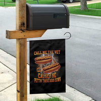 Call Me the Vet Offensive Hot Dog Meme Garden Flag I Be Putting These Dogs Down Funny Glizzy Globber - Wonder Print Shop