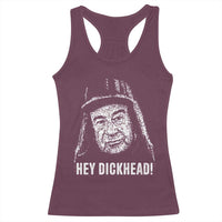 Hey Dckhead Grumpy Old Man Humor Racerback Tank Top Jerk Sarcastic Comedy