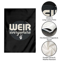 Weir Everywhere Retro Tribute Garden Flag Psychedelic Peace and Music Culture