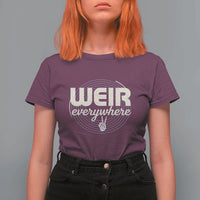 Weir Everywhere Retro Tribute T Shirt For Women Psychedelic Peace and Music Culture