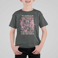 Gothic Skeleton Fairy T Shirt For Kid She Whispered Back I Am The Storm Dark Angel