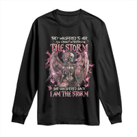 Gothic Skeleton Fairy Long Sleeve Shirt She Whispered Back I Am The Storm Dark Angel