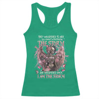 Gothic Skeleton Fairy Racerback Tank Top She Whispered Back I Am The Storm Dark Angel