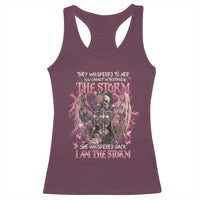 Gothic Skeleton Fairy Racerback Tank Top She Whispered Back I Am The Storm Dark Angel