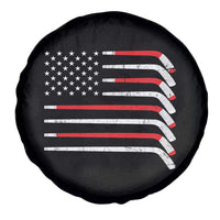 USA Flag Hockey Spare Tire Cover Patriotic Hockey Stick American Flags