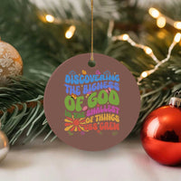 VBS 2025 Ceramic Ornament Discovering The Bigness Of God In The Smallest Of Things Retro Groovy - Wonder Print Shop
