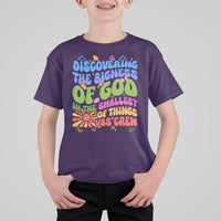 VBS 2025 T Shirt For Kid Discovering The Bigness Of God In The Smallest Of Things Retro Groovy