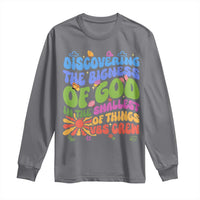 VBS 2025 Long Sleeve Shirt Discovering The Bigness Of God In The Smallest Of Things Retro Groovy