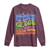 VBS 2025 Long Sleeve Shirt Discovering The Bigness Of God In The Smallest Of Things Retro Groovy