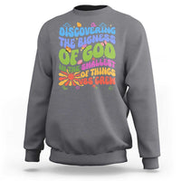 VBS 2025 Sweatshirt Discovering The Bigness Of God In The Smallest Of Things Retro Groovy