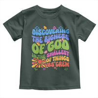 VBS 2025 Toddler T Shirt Discovering The Bigness Of God In The Smallest Of Things Retro Groovy