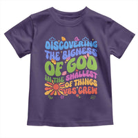 VBS 2025 Toddler T Shirt Discovering The Bigness Of God In The Smallest Of Things Retro Groovy