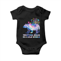 VBS 2025 Adventure Bear Baby Onesie Trusting Jesus In A Wild World Northen Lights