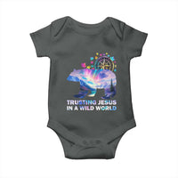 VBS 2025 Adventure Bear Baby Onesie Trusting Jesus In A Wild World Northen Lights