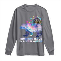 VBS 2025 Adventure Bear Long Sleeve Shirt Trusting Jesus In A Wild World Northen Lights