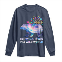 VBS 2025 Adventure Bear Long Sleeve Shirt Trusting Jesus In A Wild World Northen Lights