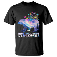 VBS 2025 Adventure Bear T Shirt Trusting Jesus In A Wild World Northen Lights