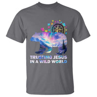 VBS 2025 Adventure Bear T Shirt Trusting Jesus In A Wild World Northen Lights