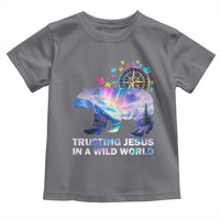 VBS 2025 Adventure Bear Toddler T Shirt Trusting Jesus In A Wild World Northen Lights
