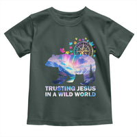 VBS 2025 Adventure Bear Toddler T Shirt Trusting Jesus In A Wild World Northen Lights