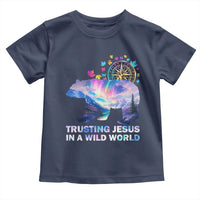 VBS 2025 Adventure Bear Toddler T Shirt Trusting Jesus In A Wild World Northen Lights