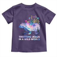 VBS 2025 Adventure Bear Toddler T Shirt Trusting Jesus In A Wild World Northen Lights