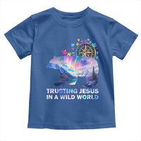 VBS 2025 Adventure Bear Toddler T Shirt Trusting Jesus In A Wild World Northen Lights