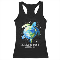 Earth Day Sea Turtle Racerback Tank Top Restore Earth Save The Planet