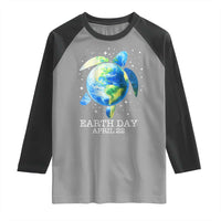 Earth Day Sea Turtle Raglan Shirt Restore Earth Save The Planet