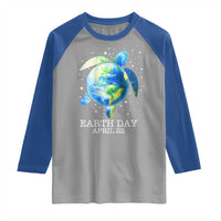 Earth Day Sea Turtle Raglan Shirt Restore Earth Save The Planet
