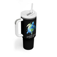 Earth Day Sea Turtle Tumbler With Handle Restore Earth Save The Planet