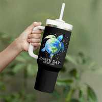Earth Day Sea Turtle Tumbler With Handle Restore Earth Save The Planet