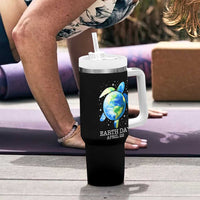 Earth Day Sea Turtle Tumbler With Handle Restore Earth Save The Planet