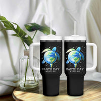 Earth Day Sea Turtle Tumbler With Handle Restore Earth Save The Planet