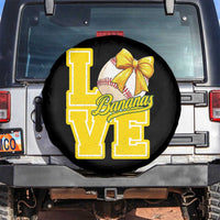 Vintage Banana Coquette Bow Spare Tire Cover LOVE Baseball Fan Sport Lover