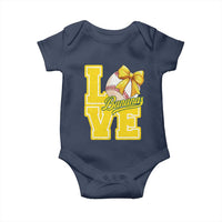 Vintage Banana Coquette Bow Baby Onesie LOVE Baseball Fan Sport Lover