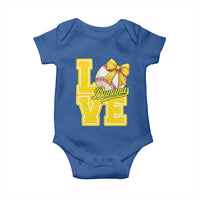 Vintage Banana Coquette Bow Baby Onesie LOVE Baseball Fan Sport Lover