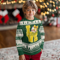 Vintage Banana Coquette Bow Ugly Christmas Sweater LOVE Baseball Fan Sport Lover - Wonder Print Shop